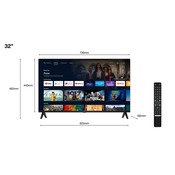 TCL S54 Series 32S5400AF LED televizor 81,3 cm (32) Full HD Pametni televizor Wi-Fi Srebro 220 cd/m2