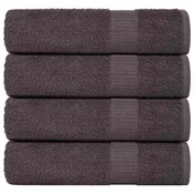 Vidaxl Kopalne brisače FROGN 4 kosi antracitne 100x150 cm 360 g/m2