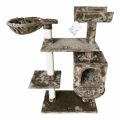 slomart praskalnik za mačke gloria jarama drevo rjava les papir sisal (35 x 100 x 60 cm)