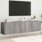 Zidni TV ormarici 2 kom boja sivog hrasta sonome 80x30x41 cm
