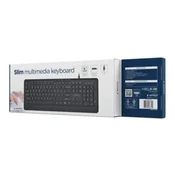 KB-MCH-05 Gembird Tanka žieana multimedijalna tastatura, crna, US raspored