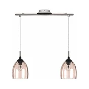 BRILAGI-LED Lestenec na vrvici RETRO GLASS 2xE27/60W/230V matni krom/dimasta bež