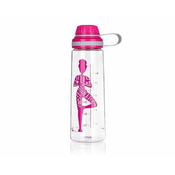 Banquet Steklenica iz tritana YOGA New 750 ml, roza, komplet 6 kosov