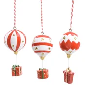 Viter novogodišnji ukras balon i poklon h11cm ( 73402 )