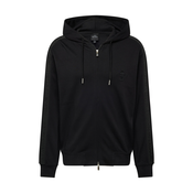 Pulover Armani Exchange moški, črna barva, s kapuco, 6DZMLC ZJNNZ