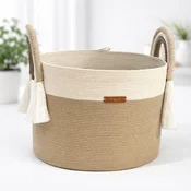 shumee Koš za perilo 35*28 cm koš za igrače darilni koš ecru/BEŽ