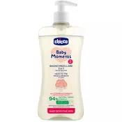Chicco Baby Moments Sensitive micelarni šampon za telo in lase 500 ml