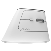 DELUX Brezžična ergonomska miška Delux MV6 DB BT+2.4G (bela), (20771531)