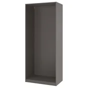 PAX Okvir garderobera, tamnosiva, 100x58x236 cm