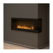 InFire - Kutni BIO kamin 45x120 cm 3kW crna