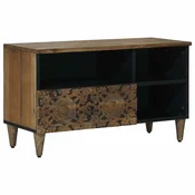 TV ormar s ladicama Smeda 80 x 33,5 x 46 cm Cvrsto drvo manga