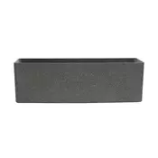 G21 G21 Industrial Tub pravokotni cvetlični lonec, siv, 80 x 26 x 26 cm