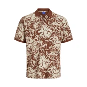 JACK & JONES Muška polo majica 12272985, Braon-bež