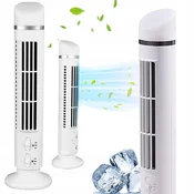 Stolpni namizni ventilator USB 38cm LED bel