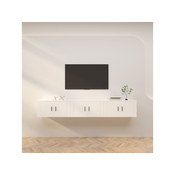 Zidni TV ormarici 2 kom Bijela 80x34,5x40 cm
