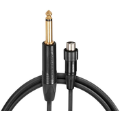 Kabel za instrumente Shure - WA305, 6.3mm/TA4F, 0.9m, crni