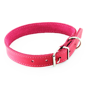 Heim ovratnica z okrasnimi šivi, roza - obseg vratu 36 - 44 cm, širina 25 mm