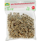 LENA Wooden Abc Cubes, 300 Pcs. 32005