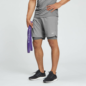 Moške športne kratke hlače Essentials Training 2 v 1 – Storm sive - XXS