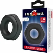 Crazy Bull Jarvius Silicone Comfort Ring Model 14, Adjustable, Black D-243840