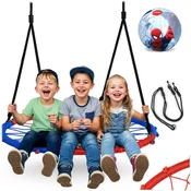 shumee SWINGO gugalnica vranje gnezdo 95 cm modro-rdeča + žoga Spiderman