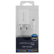 KONFULON Kućni punjač C13+S02 5V 1A sa micro USB kablom beli