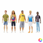 Barbie Fashionista fantovska lutka z valovitimi, pisanimi lasmi - Mattel