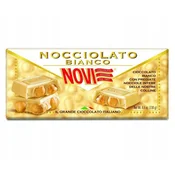 NOVI Nocciolato bianco bela čokolada z lešniki 130 g