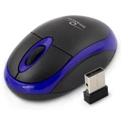 Northix Titanum brezžična 2,4 Ghz optična miška 3D Usb Vulture črna/modra
