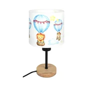Brilagi - Stona lampa BOBO WOOD 1xE27/25W/230V hrast/crna/bela/životinjice
