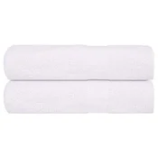 Vidaxl Brisače za roke FROGN 2 kosa bele 50x100 cm 360 g/m2