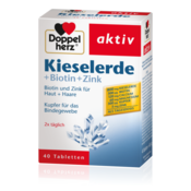 Doppelherz Aktiv Silicijeva prst + biotin + cink, 40 tablet