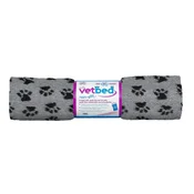 VetBed proti drsenju / Drybed sive šapke 150 x 100 cm DELUXE, dlaka 30 mm