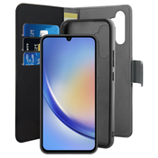Snemljiva torbica PURO Wallet Case 2 v 1 za Samsung Galaxy A34 5G (črna)