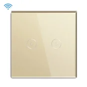 Exeshop wi-fi pametni prekidac 2g tuya zlatni (WiFi touch switch) ( ss004 )