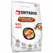 Ontario Cat Sterilised hrana za mačke, 7+ 0,4 kg