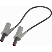 VOLTCRAFT Visokofleksibilni varnostni merilni kabel [lamelni vtič 4 mm-lamelni vtič 4 mm] 0.25 m črne barve MSB-501 10 A