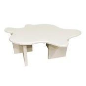 Klubska mizica Dallas 4937 Bež, 40x76x116cm, MDF plošča, Ovalna