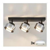 Brilagi - LED RGB prigušiva spot svetiljka AURA LUX 3xGX53/14W/230V Wi-Fi Tuya crna/dimljena