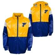 Deška bunda Outerstuff GOAL LINE STANCE FZ WINDBREAKE ST. LOUIS BLUES S