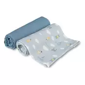 Canpol baby muslin pelena 70x70 cm bonjour paris blue - 2 kom ( 26/901_blu )