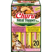 Churu Pasji priboljški Dog Meal Topper, 20 x 14 g - Različice - Piščanec z lososom & Piščanec z bučo