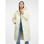 Cream womens quilted down coat ORSAY - Womens