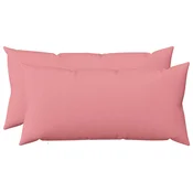 vidaXL Prevleka za blazino 2 kos HEERLEN Roza 40 x 80 cm Blago