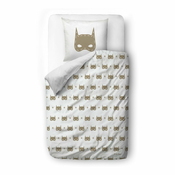 Djecja posteljina za krevet za jednu osobu od pamucnog satena 135x200 cm Batboy – Butter Kings