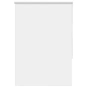 Vidaxl Rolo zatemnjena bela 115x130cm tkanina širina 110,7cm poliester