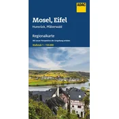 ADAC Regionalkarte 11 Mosel, Eifel, Hunsrück, Pfälzerwald 1:150.000