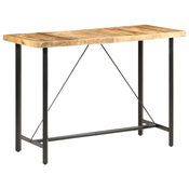 vidaXL Barska miza 150x70x107 cm robusten mangov les