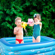 Netscroll Napihljiv otroški bazen, napihljiv bazen za otroke 150x110x50 cm, za idealno poletno ohladitev, HappyPool