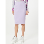 Womens ribbed lilac midi skirt